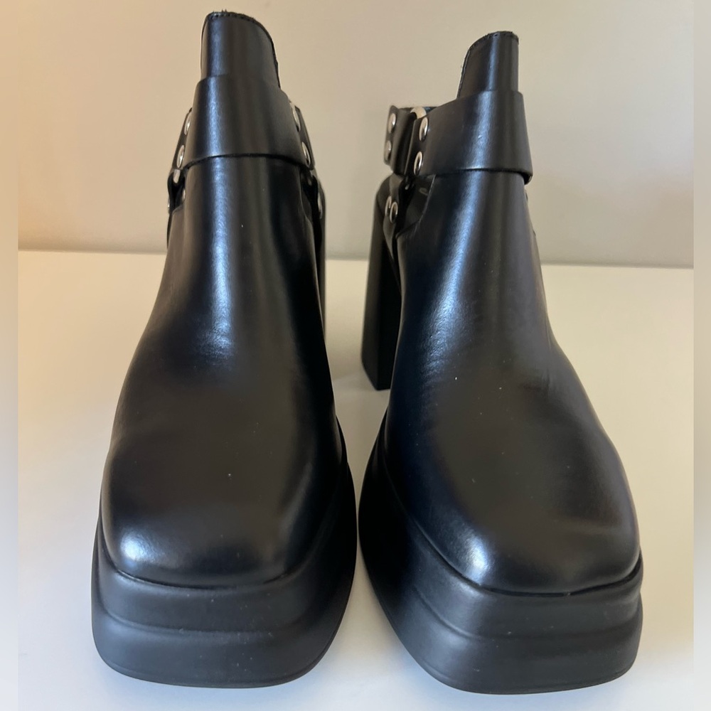 🌟FREE PEOPLE Hybrid Harness Boots Black Leather-Size 9 - Picture 14 of 17